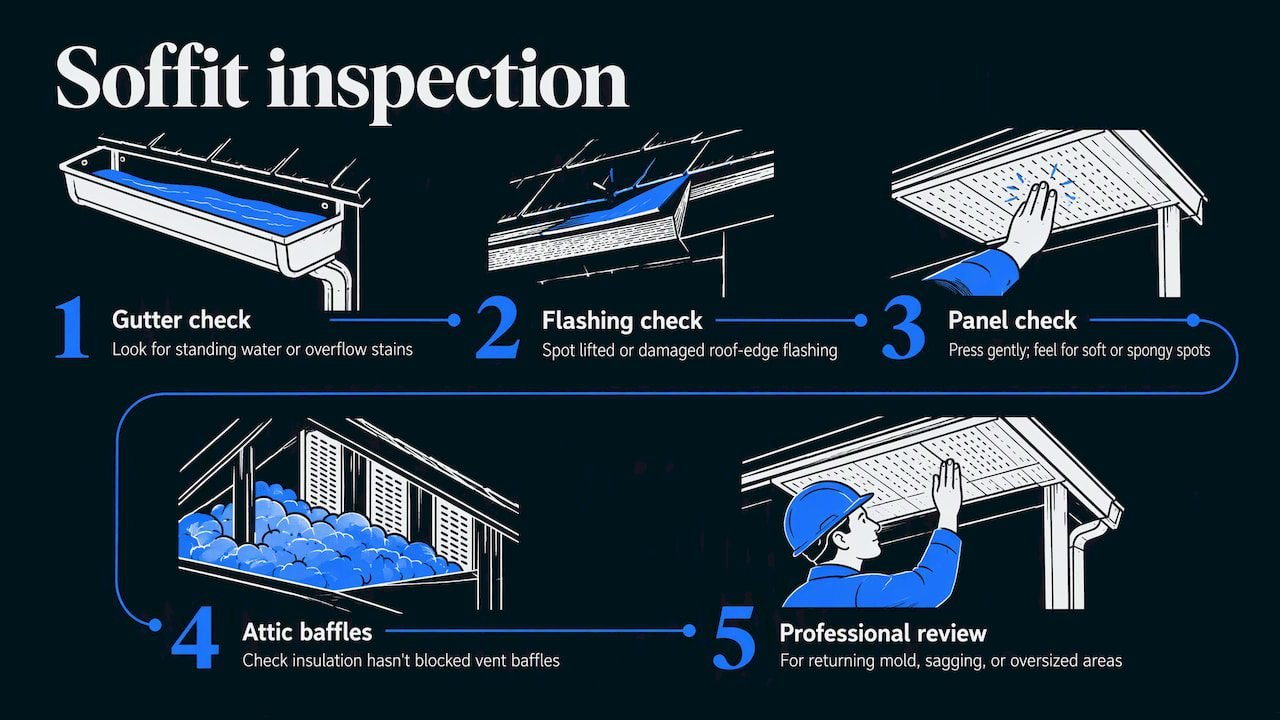 5. A homeowner's quick soffit inspection checklist — overview diagram